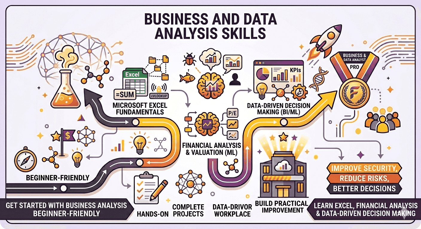 Business and Data Analysis Skills: Learn Excel, Financial Analysis & Data-Driven Decision Making