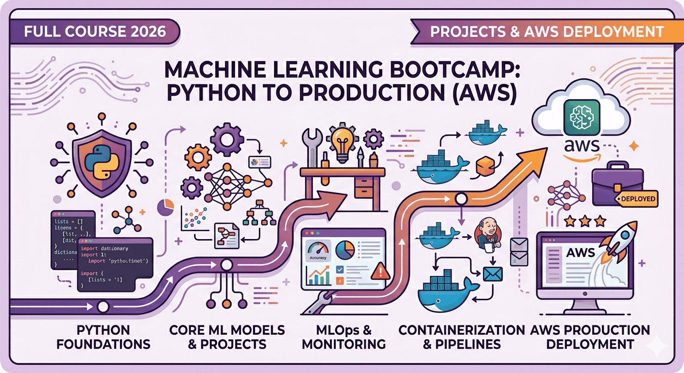 Machine Learning Bootcamp: From Python to Production (Projects & AWS Deployment)