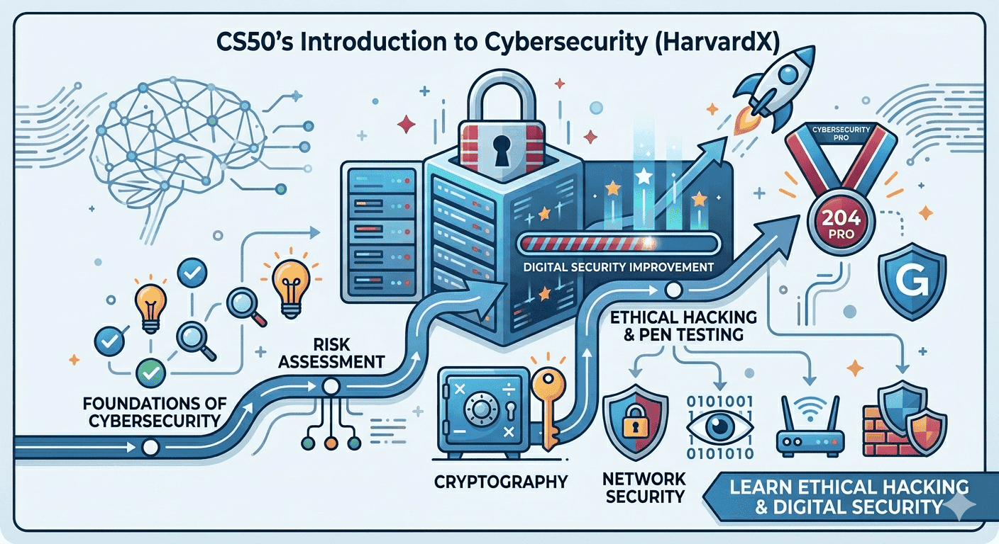 CS50’s Introduction to Cybersecurity (HarvardX) – Learn Ethical Hacking & Digital Security