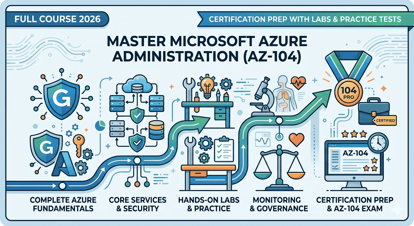 AZ-104: Microsoft Azure Administrator - Full Course 2026 (Certification Prep with Labs & Practice Tests)